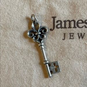 James Avery Key of St Mary Retired Charm Sterling